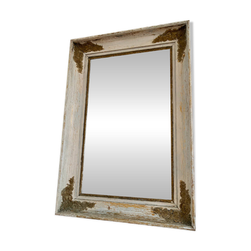 Miroir mural français en bois doré de style Napoléon III, 19e siècle