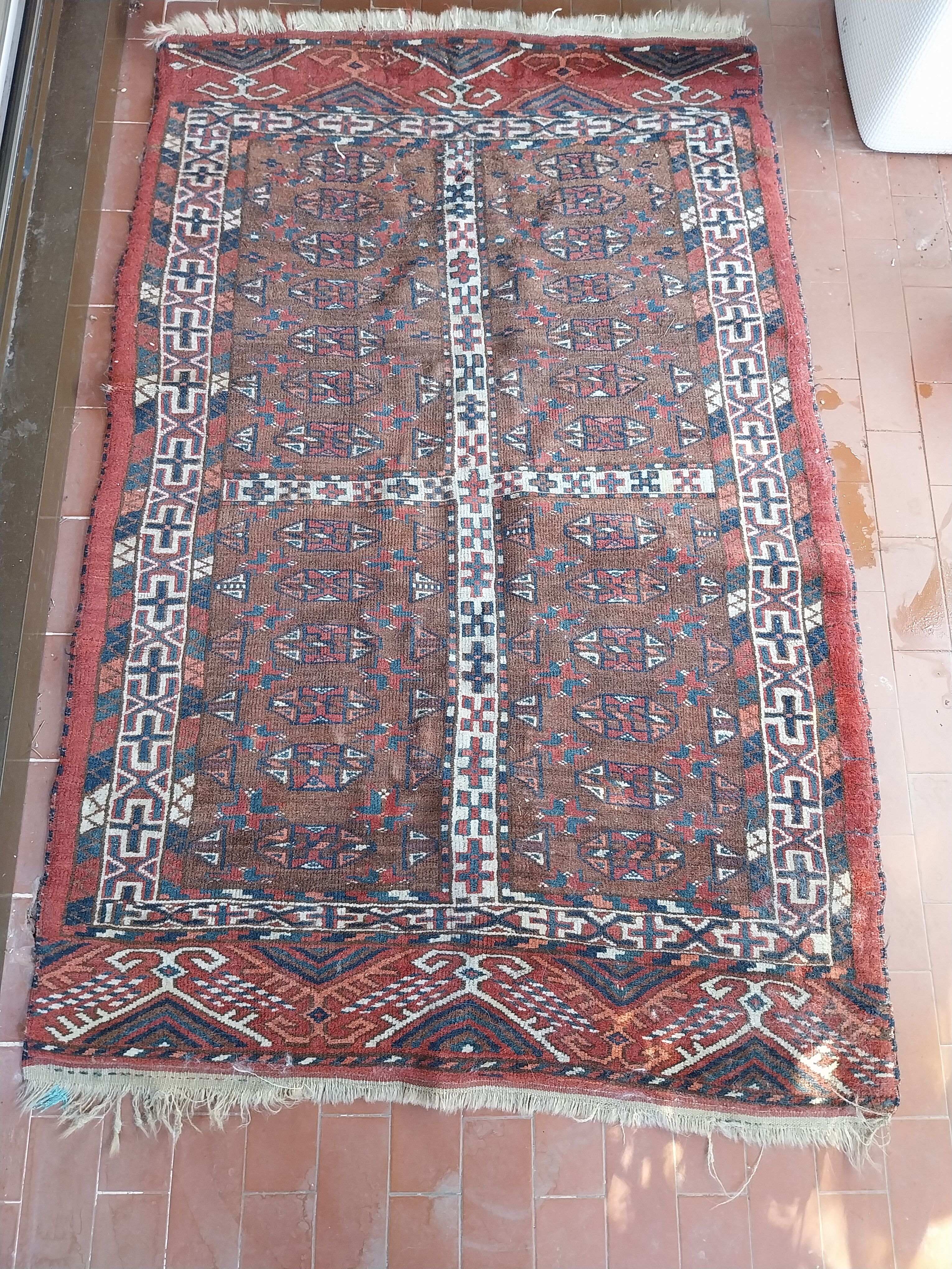 Hand woven bouchara rug