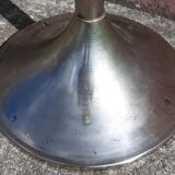 Golden metal selette on marble