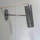 Adjustable wall light, brushed aluminum, France 1960