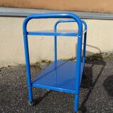 80s design perforated metal serving trolley table