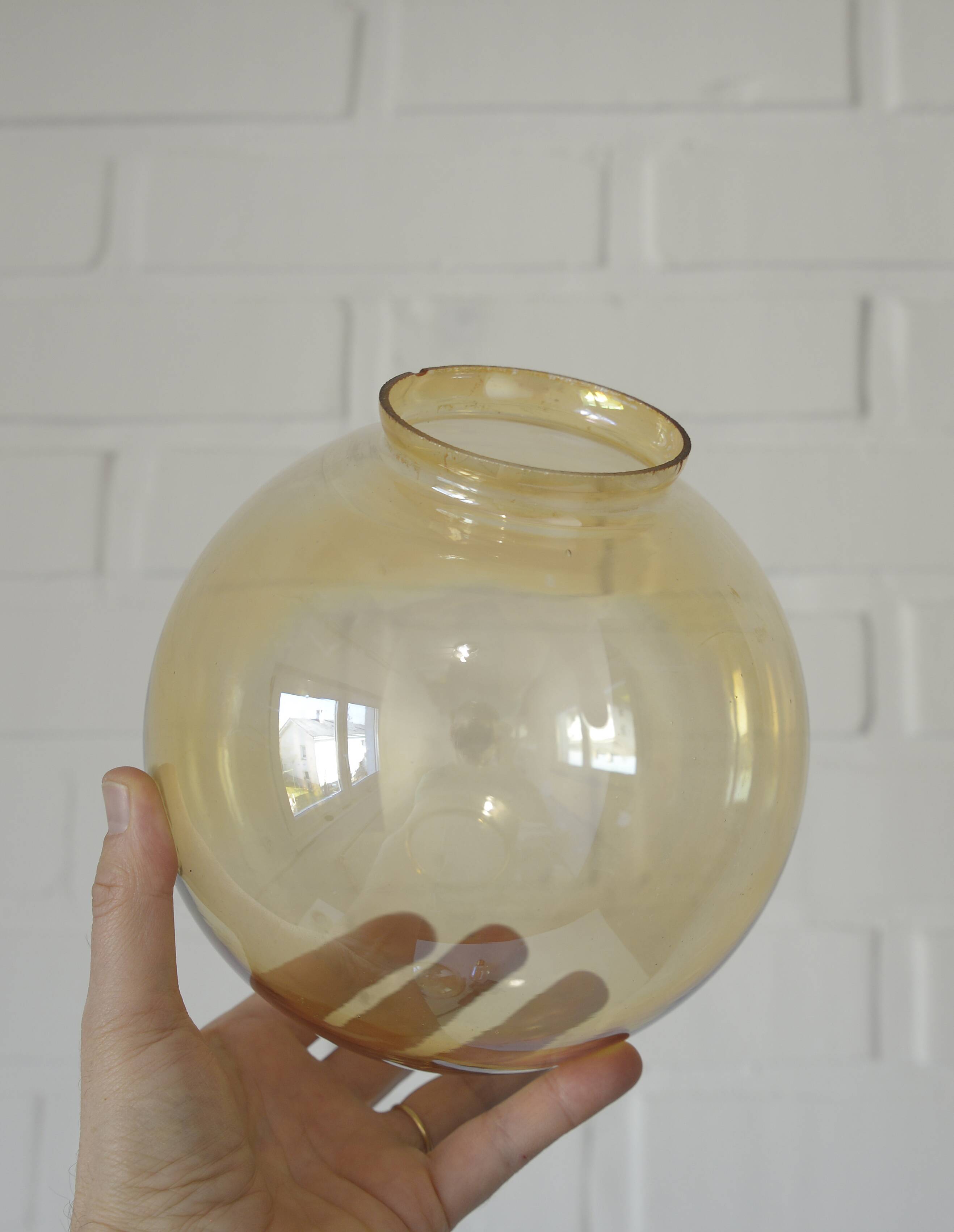 Vintage pendant light set of 2 rustic copper hanging lamps Yugoslavia 1970