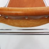 Dalvera  "Les Arc" Set of 2 Original Leather side chairs, 1960