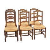 Mulched oak chairs