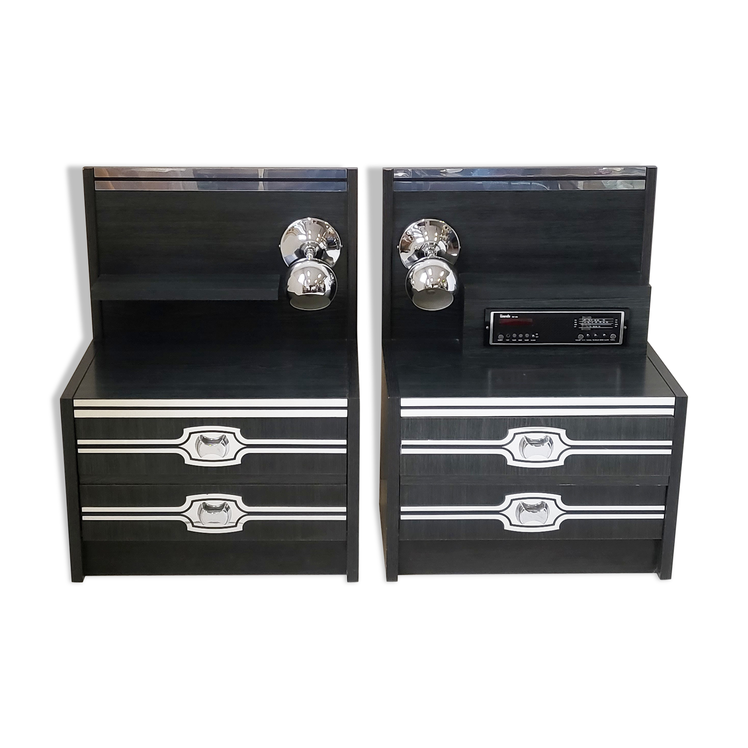 Pair of vintage bedside tables 1970