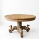 Very Rare Henri II Table with Sculpted Greyhound Legs