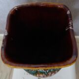 Vase en faience de style barbotine
