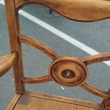 Pair of antique vintage Louis XVI style armchairs