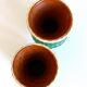 Scoubidou vase & glazed terracotta 50's