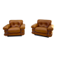 "Pompon" leather armchair, Italy 1970s