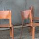 Série de 4 chaises Willy Rizzo Cidue 1970