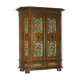 Armoire de mariage allemande peinte à la main, ancienne, 1829-1851