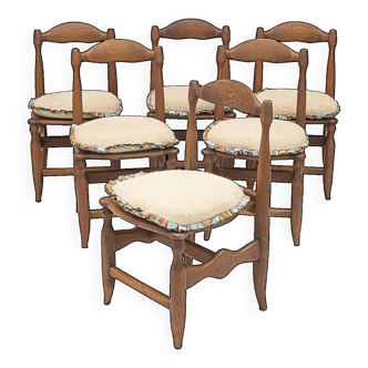 Set de 6 chaises Guillerme et Chambron