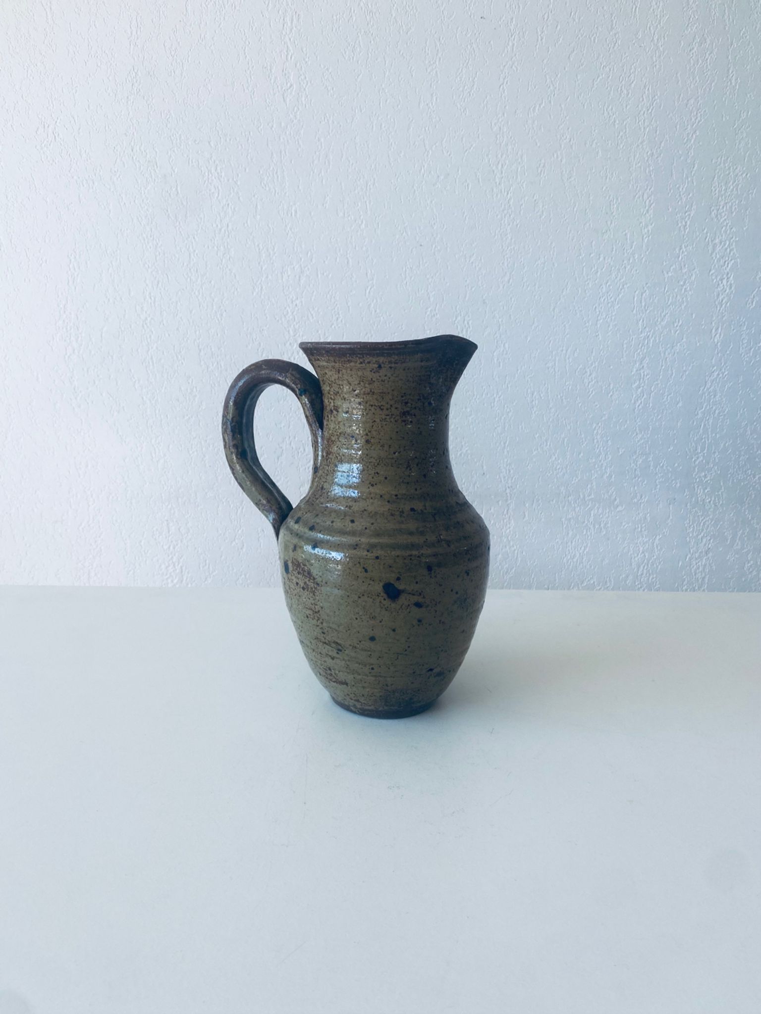 Large vintage pitcher in pyrite stoneware