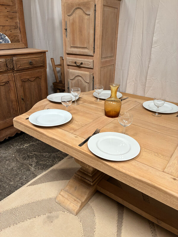 Table de monastère en chêne massif