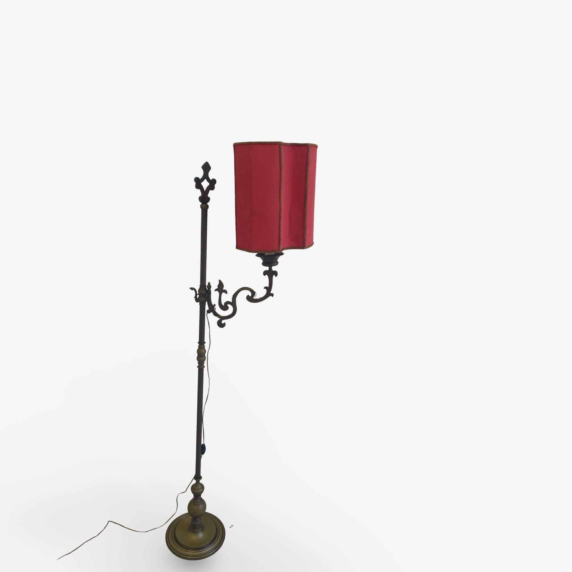 antique Art Nouveau floor lamp