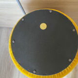 India Mahdavi velvet pouffe stool
