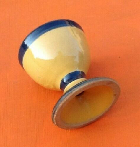 Old shell glazed terracotta eggcup