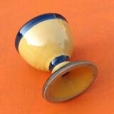 Old shell glazed terracotta eggcup