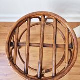 Rattan stool/plant stand - Vintage