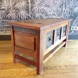 Berber style chest, wood and iron