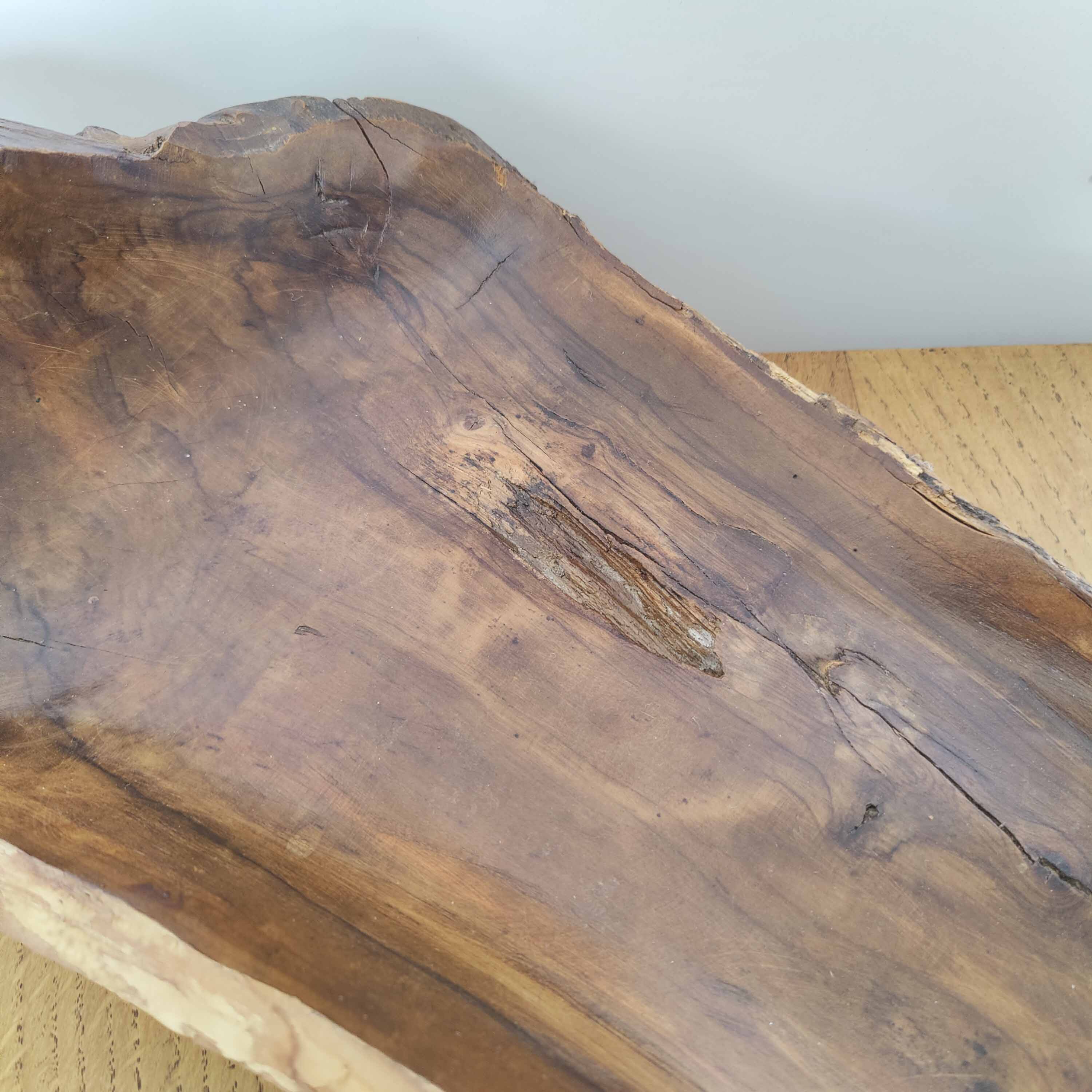 Brutalist fruit cut vintage art-popular in solid wood