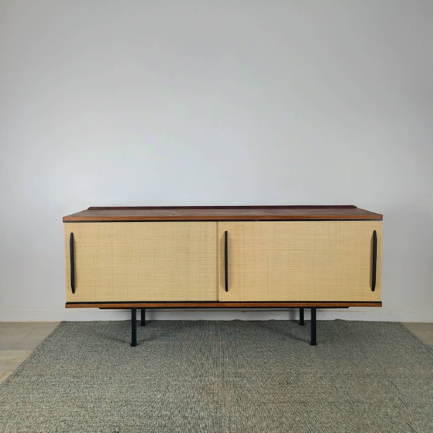 1960s Scandinavian vintage teak modernist sideboard