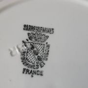 Set of 6 deep plates Digoin Sarreguemines