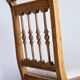 Unique mid-century chair, white upholstery, oak wood, Europe, 1960.
