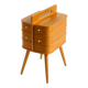 Beautiful original Mid Century teak sewing box with hinged compartments