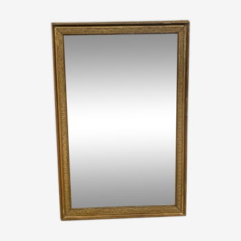 Miroir ancien bois doré 115x74cm
