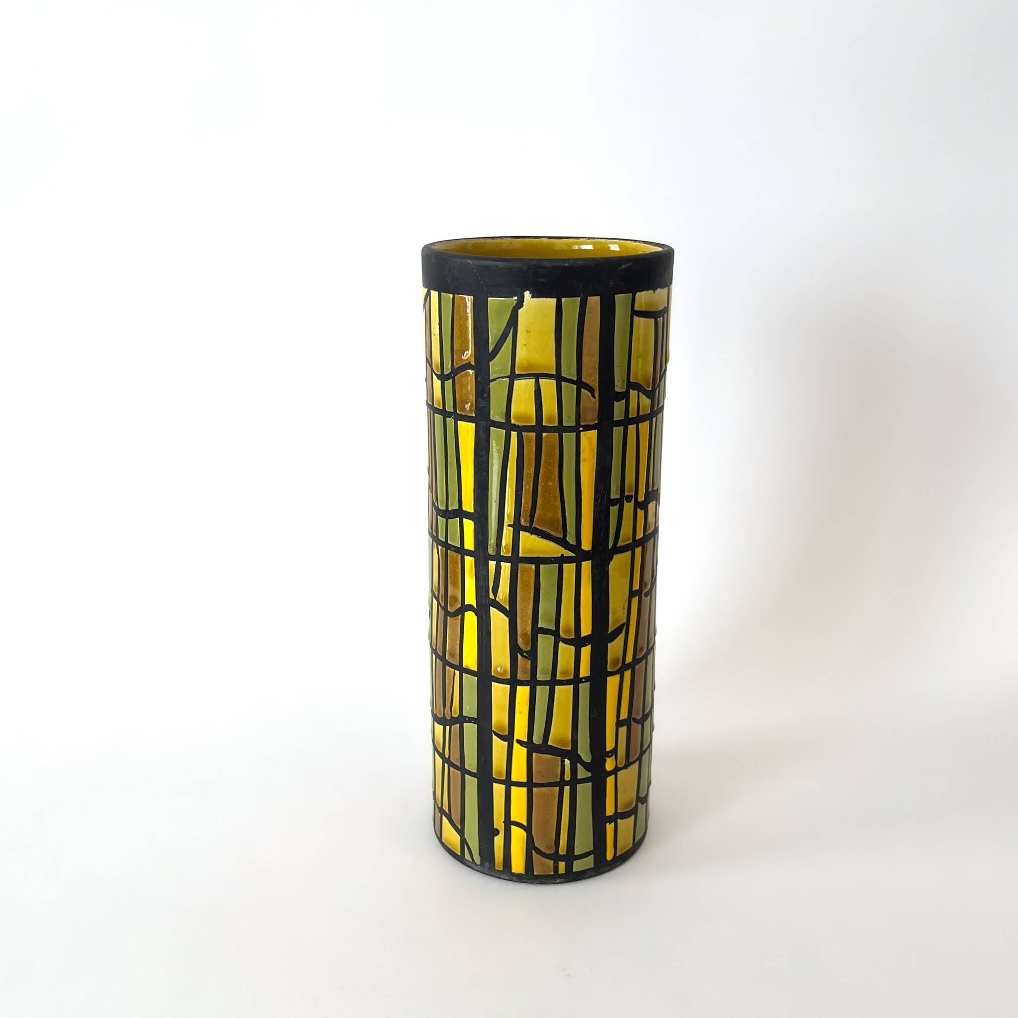 Alvino Bagni roll vase for Raymor – Italian glazed ceramic - MCM