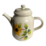 Vintage sunflower teapot Sarreguemines model Farandole H:20cm