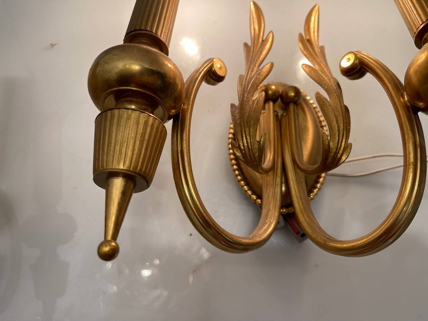 Brass Italian Sconces Set of 2 1970’s
