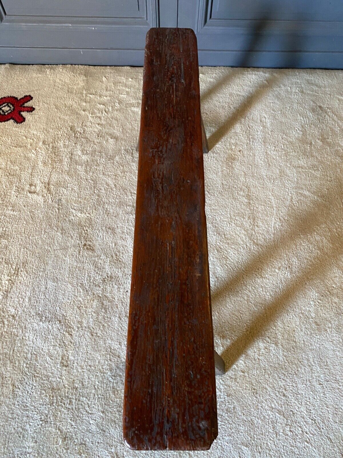 Xviith bench in chene patina of origin