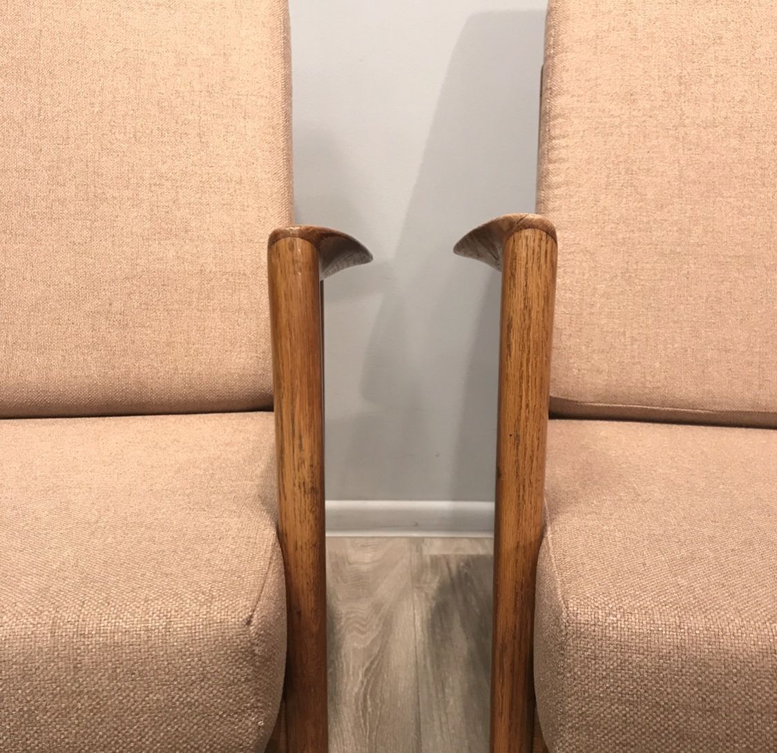 Pair of Stefan type 300 139 armchairs, Swarzędz  factory, 1960s