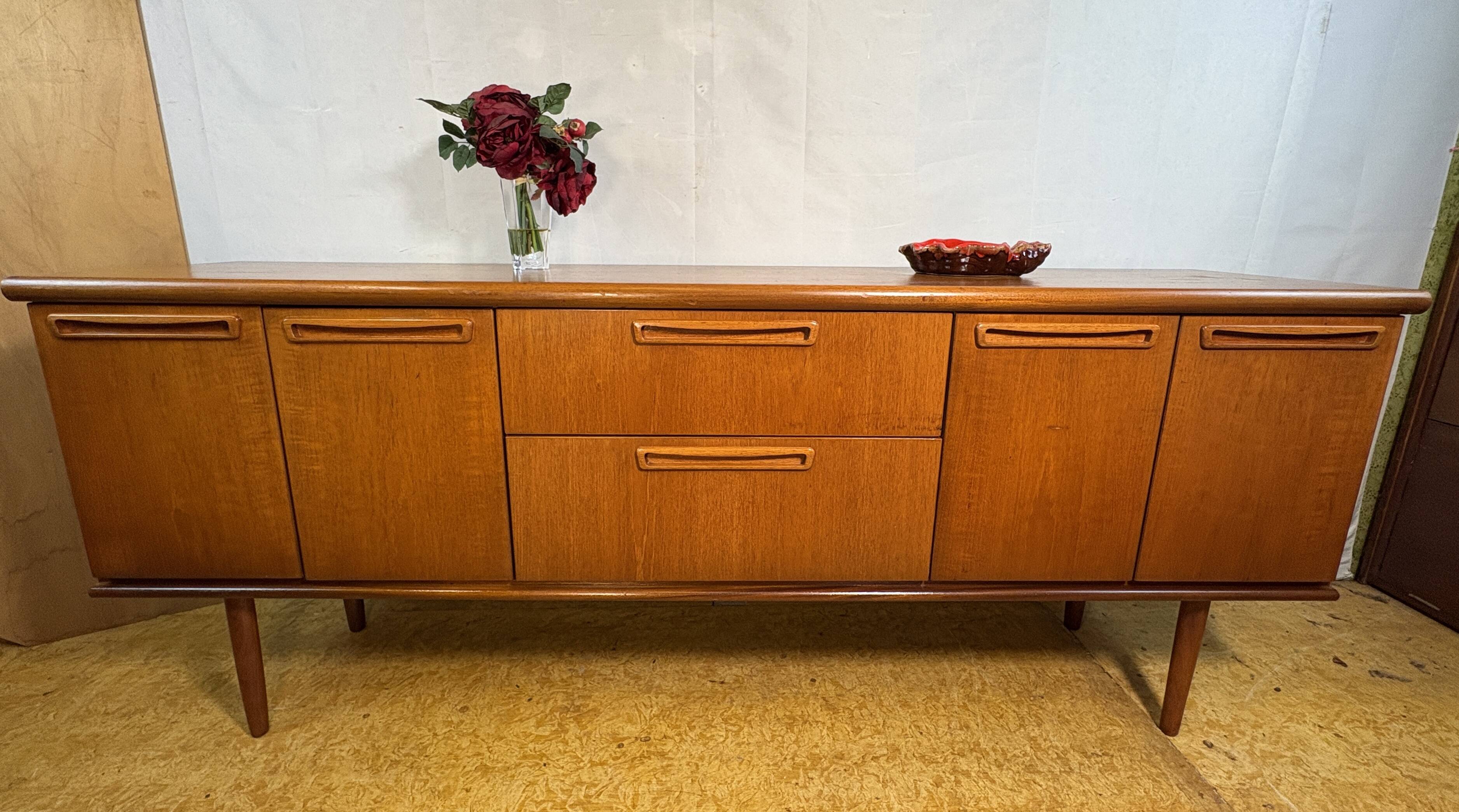 Vintage Meredew Teak Sideboard | 1960s | Mid-Century British Design  A beau