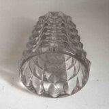 Diamond point crystal vase from the 50s height 21.5 cm