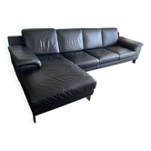 Leather corner sofa