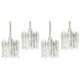 Murano Glass Ice Pendant by Kalmar, Austria, 1960s