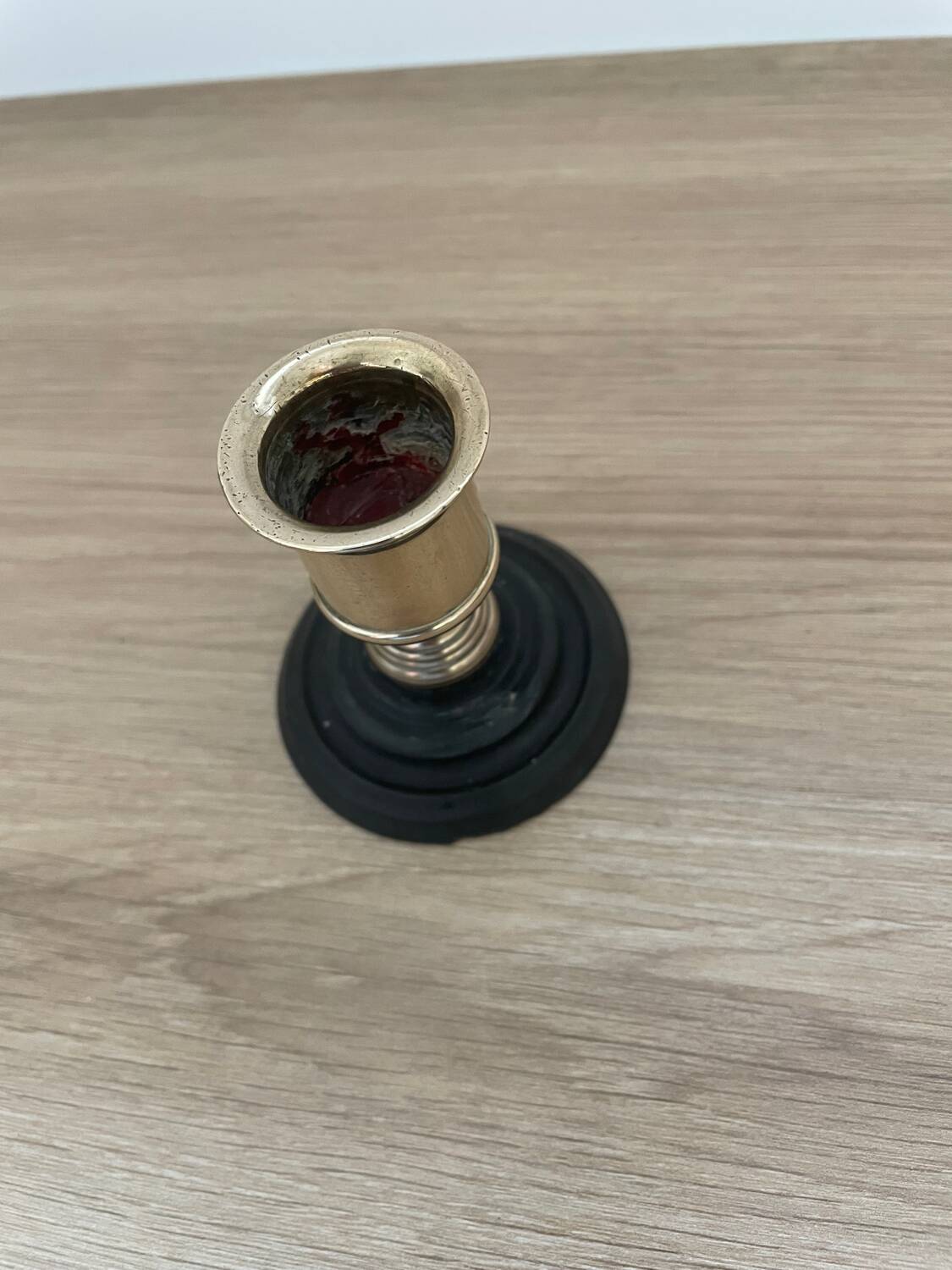 Small brass candle holder