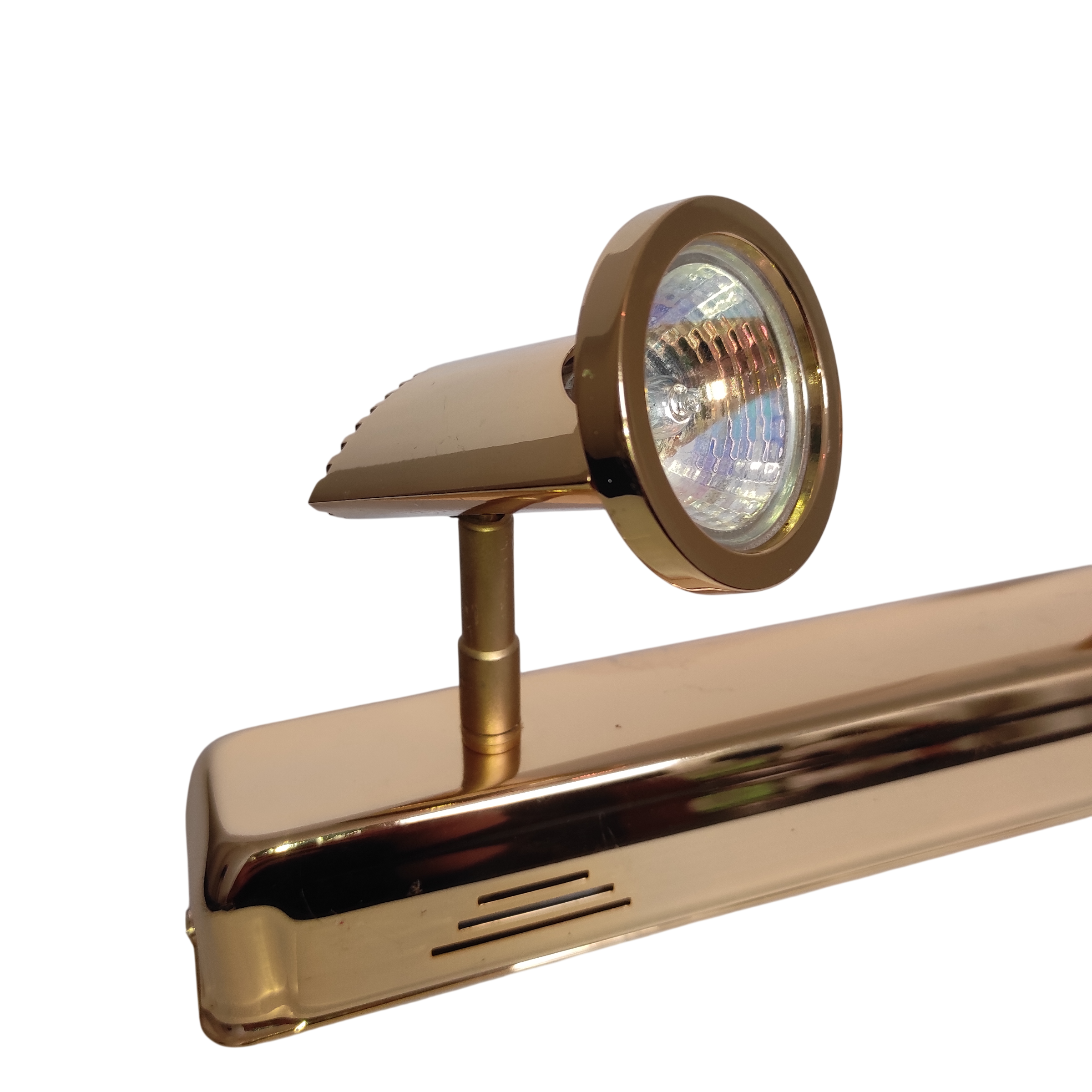 Double spot mural brass plated gold adjustable