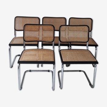 Ensemble de 5 chaises B32 Marcel Breuer