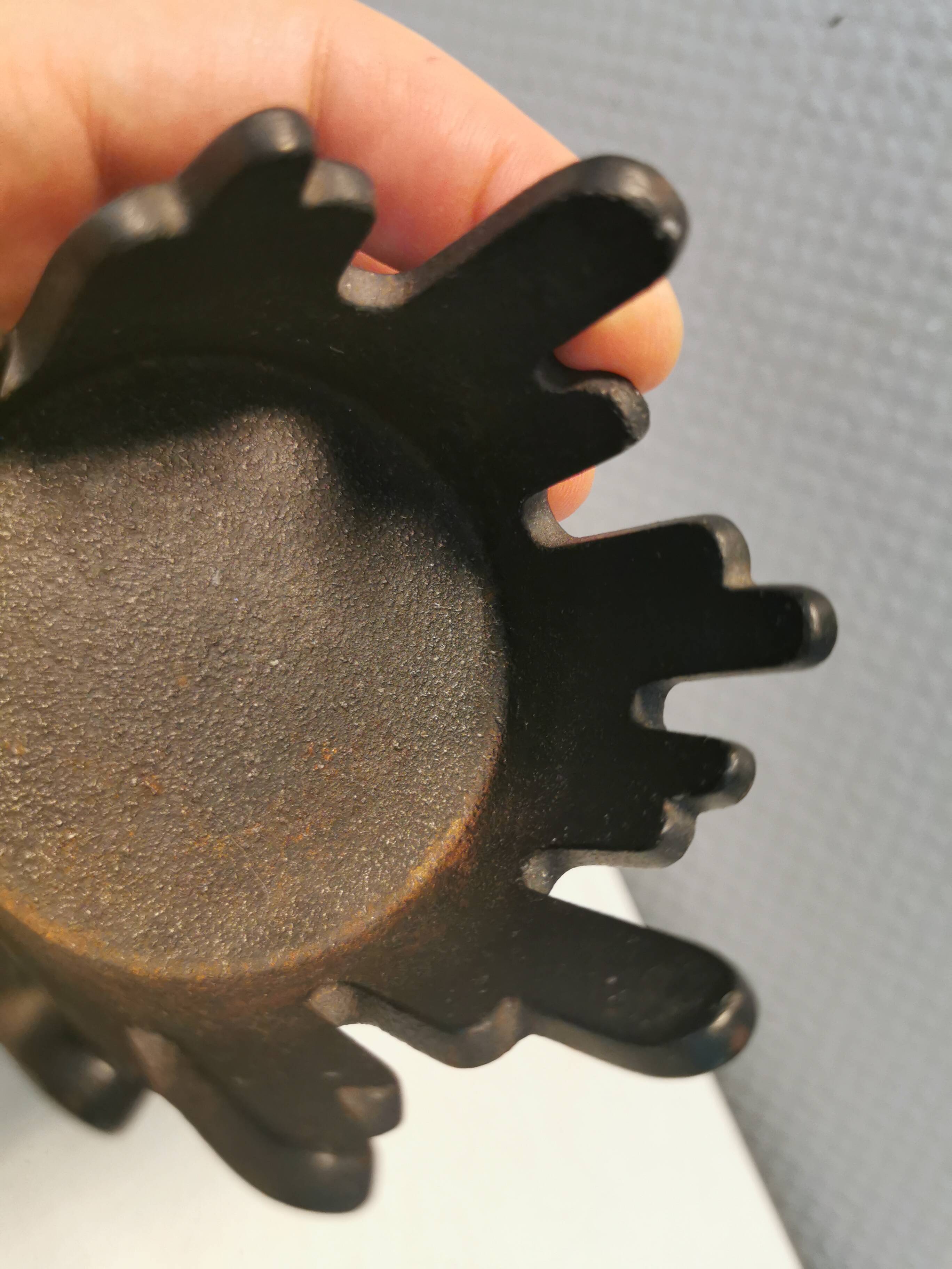 Candleholder made of cast iron, called Summit, Denmark 1970s