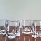 4 verres à whisky en cristal