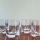 4 crystal whiskey glasses