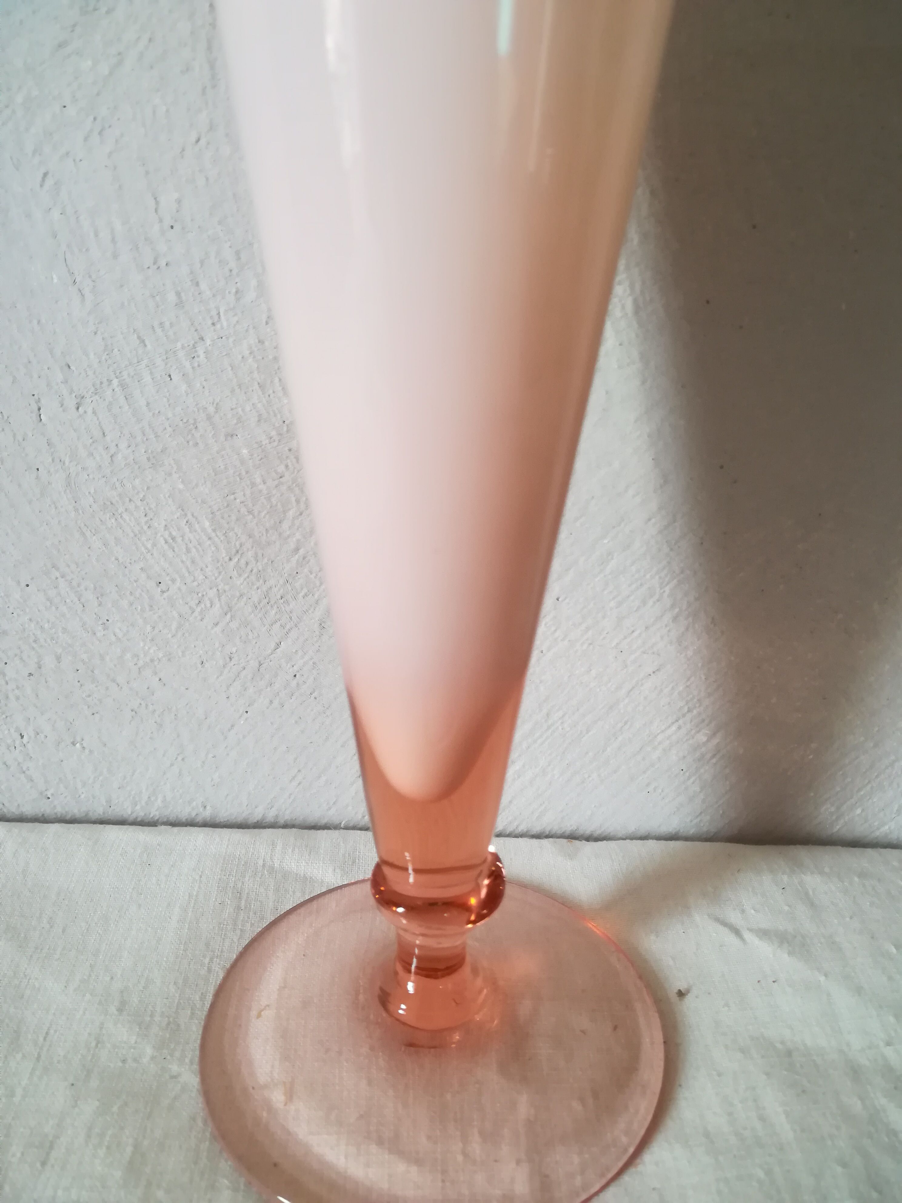 Pink opaline vase