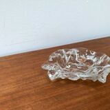 Frosted glass bowl with snail patterns, 1960s.