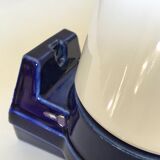 Pair of ceramic and opaline IFÖ sconces