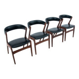 Set of four Moel T21 Fire chairs by Korup Stolefabrik Denmark 1960s